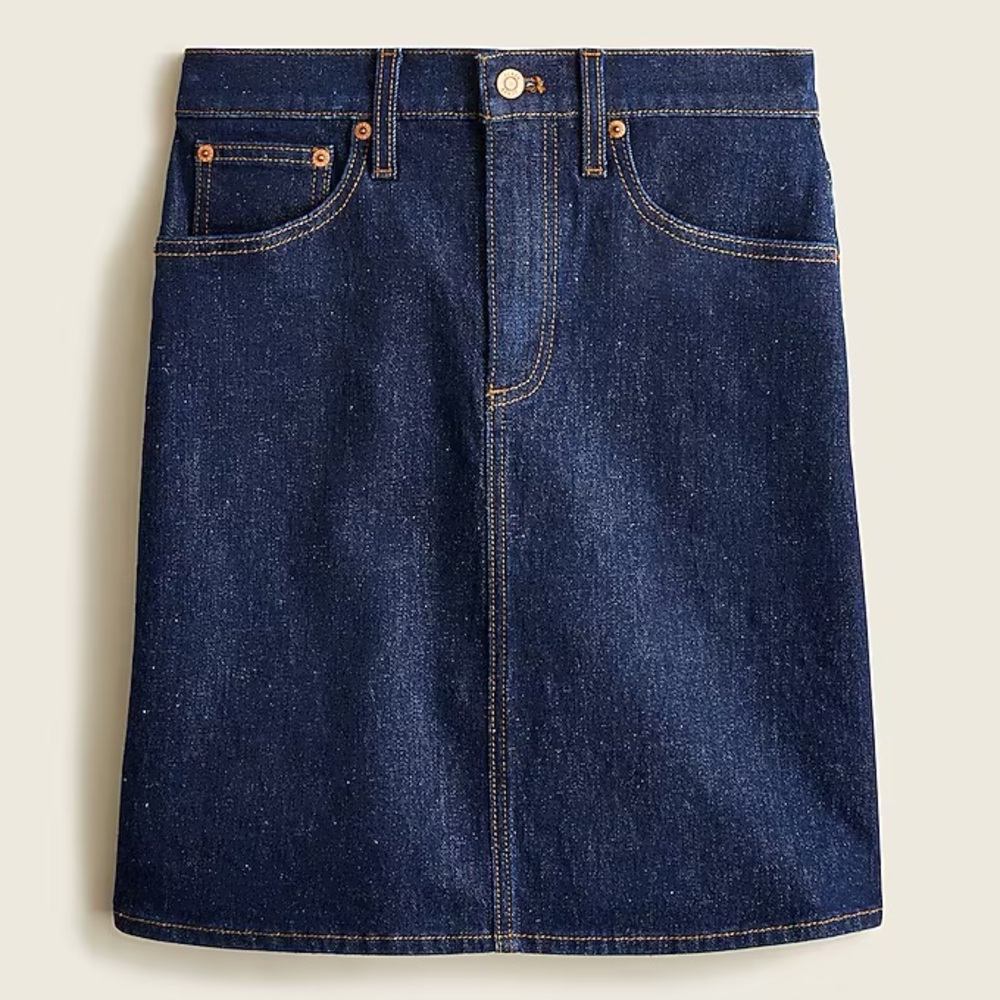 J. Crew Denim Mini Skirt in Indigo Rinse Size 32